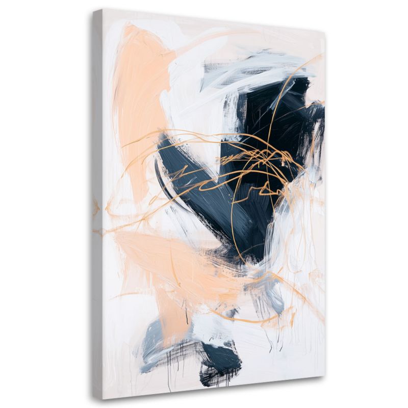 Obraz do salonu sypialni Feeby Nowoczesna Abstrakcja imitacja farby 80x120cm 1szt