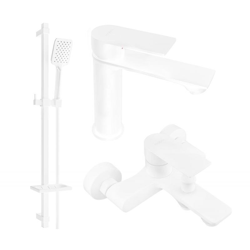 zestaw wannowy Mexen Royo biały 1 szt.