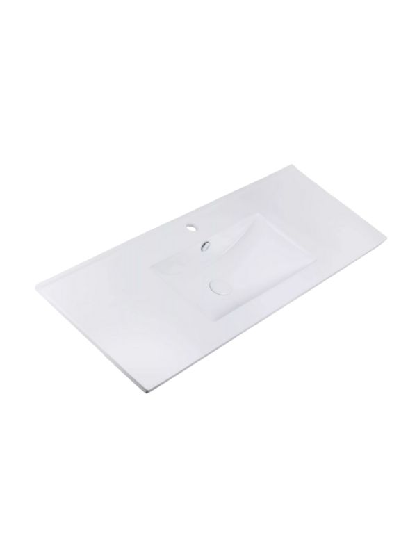 Umywalka meblowa Uptrend NEVA 100 biały połysk, z otworem na baterię oraz przelewem 1 szt.