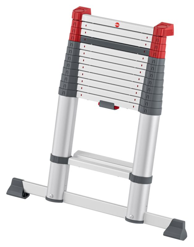 Drabina aluminiowa teleskopowa 1x13 Hailo T100 ze stopniami 1 szt.