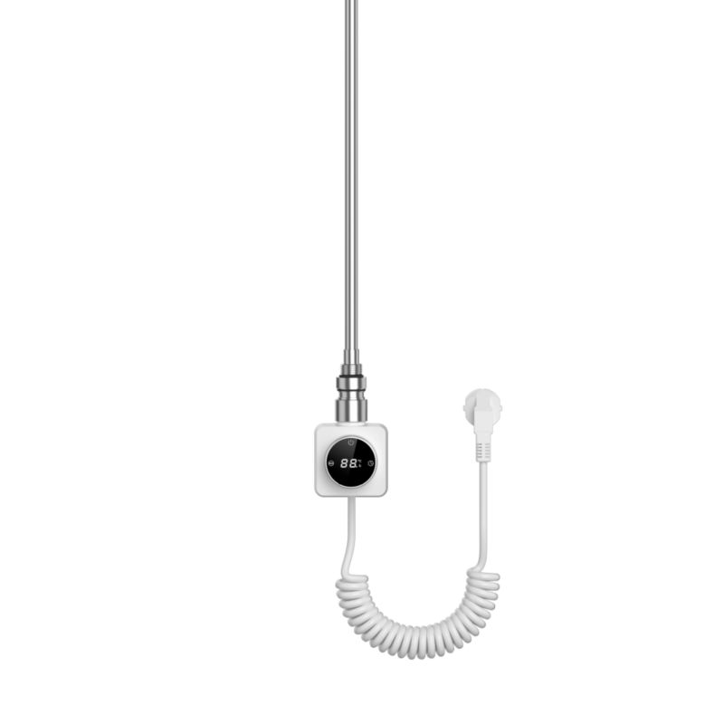 Grzałka elektryczna do grzejnika łazienkowego Warmtec 600W timer wyświetlacz biała EGP 1 szt.