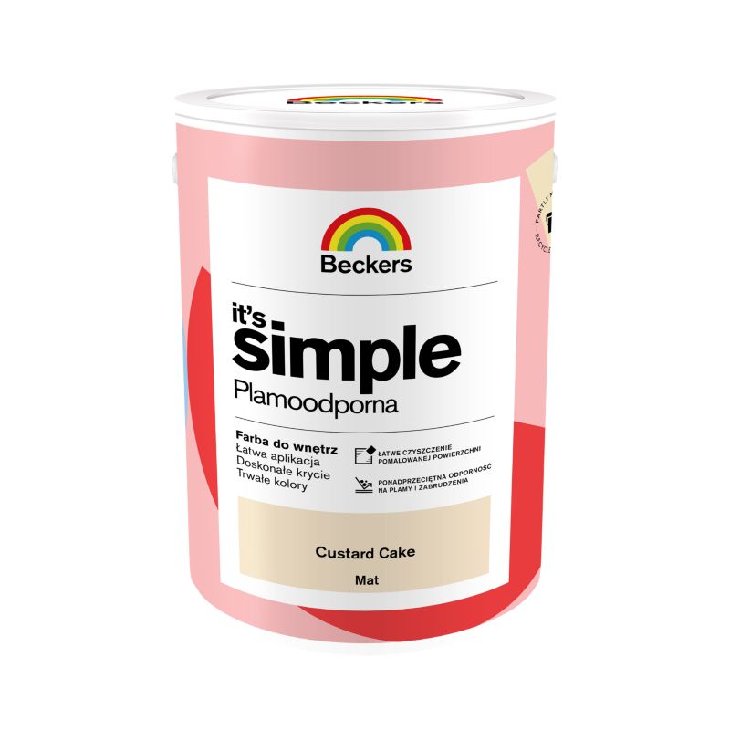 Farba kolorowa Beckers It's Simple custard cake 5 l