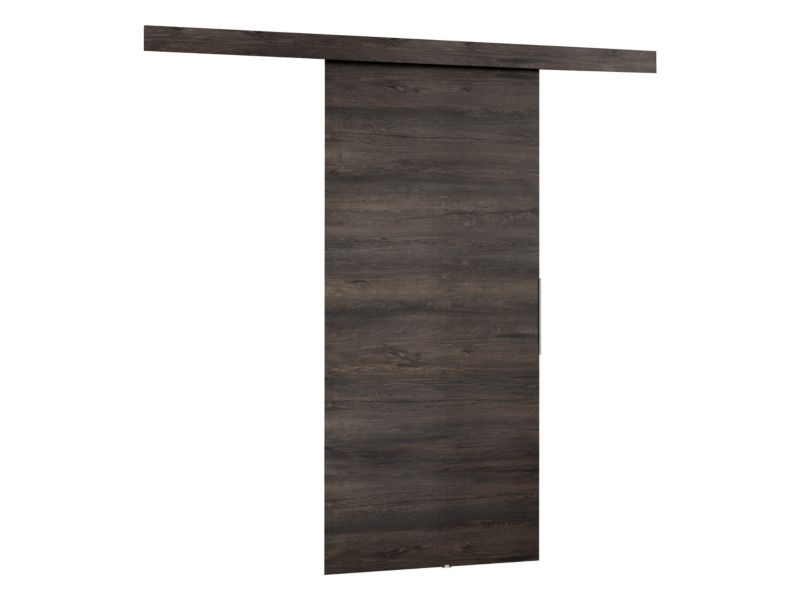 Drzwi przesuwne wewnętrzne MIRJAN 24 Malibu 80 + samodomykacz jesion ciemny 1 kpl.
