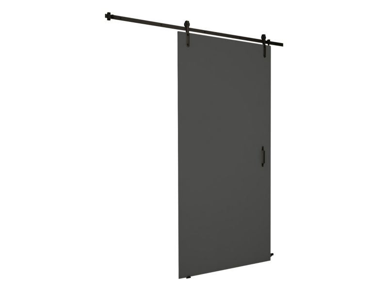 Drzwi przesuwne wewnętrzne MIRJAN 24 Retro 100 + samodomykacz antracyt 1 kpl.