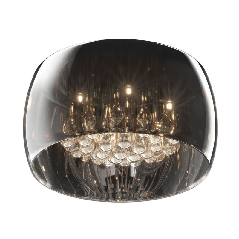 Lampa sufitowa Zuma Line Crystal czarno-przezroczysty-chromowana wym: 22 x 40 x 40 cm 5xG9 x 40W 1 szt.
