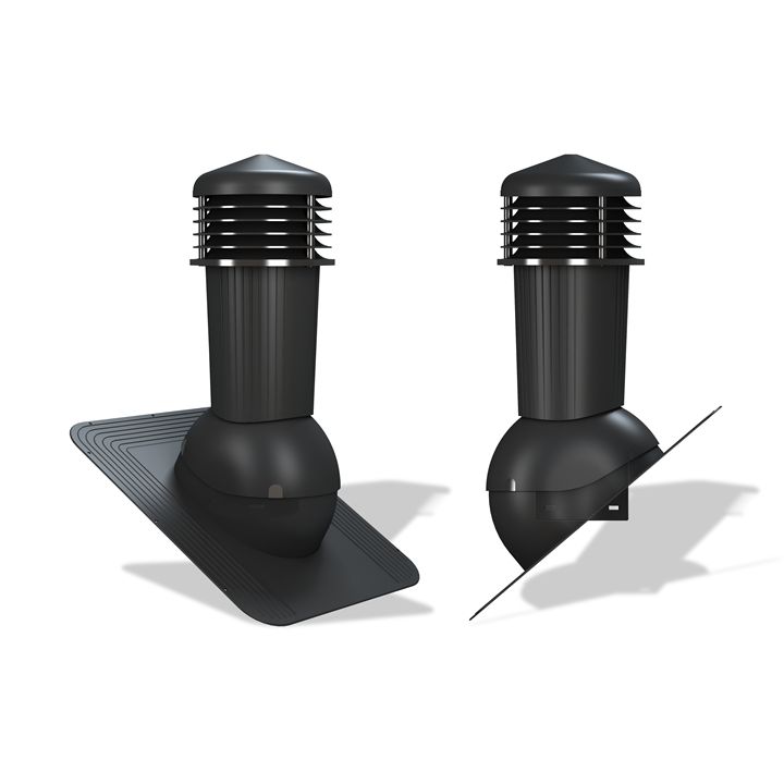 Kominek wentylacyjny WIRPLAST Normal PLUS 125mm z odpływem kondensatu pod gont bitumiczne wentylacja 1szt.