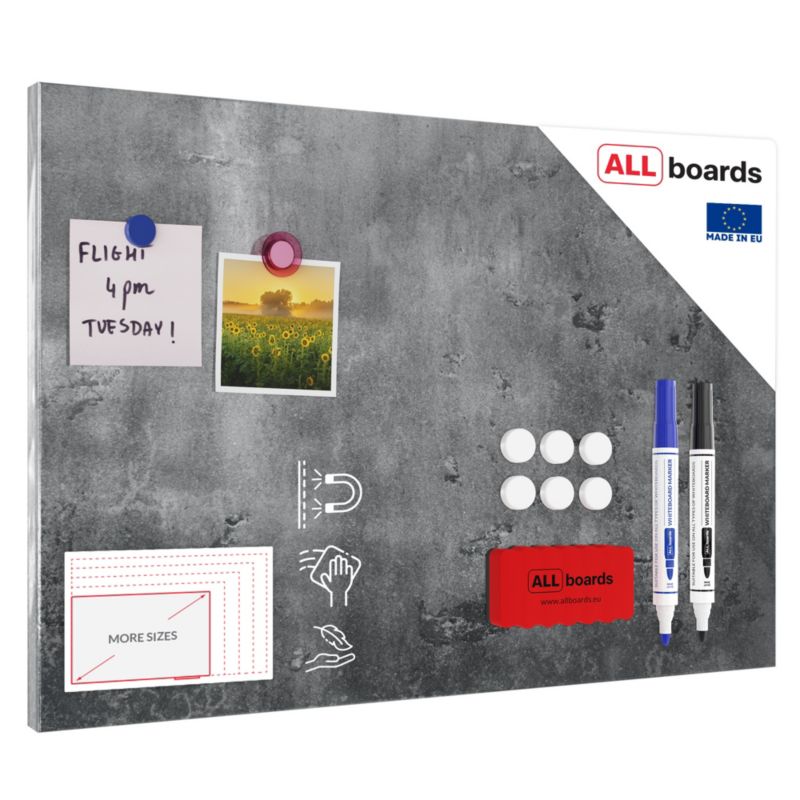 Tablica magnetyczna metalboards 60x40 cm ALLboards beton 1 szt.