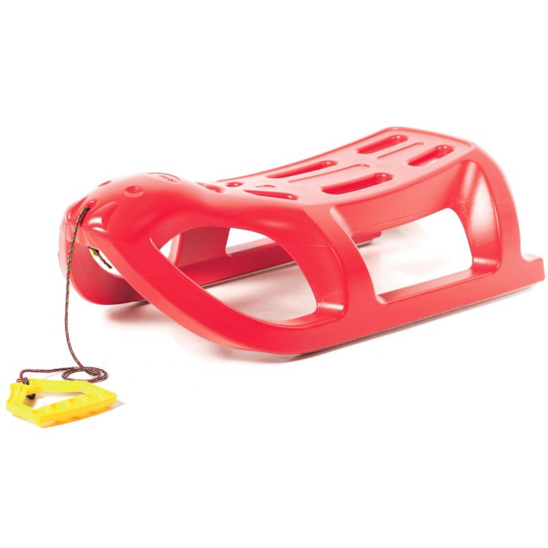 Sanki EDANTI Plastikowe Ślizg Dla Dzieci Zjazd Z Linką Czerwone 1 szt.