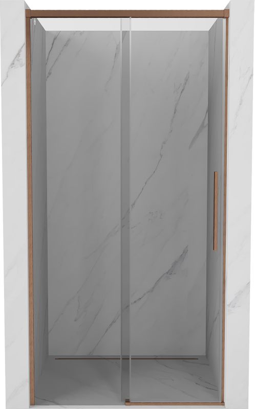 Drzwi prysznicowe rozsuwane Mexen Rox miedź szczotkowana 100x200 cm 1 szt.