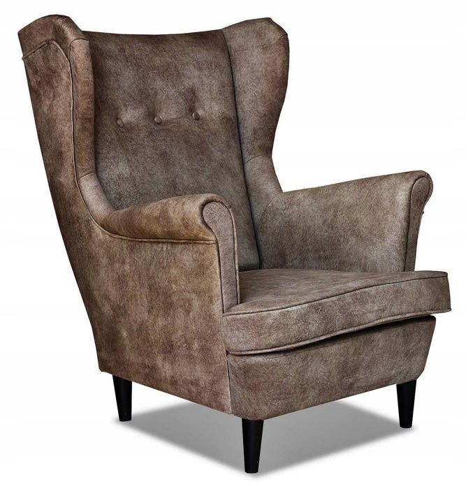 Fotel uszak do salonu Family Meble ARI brąz 1szt