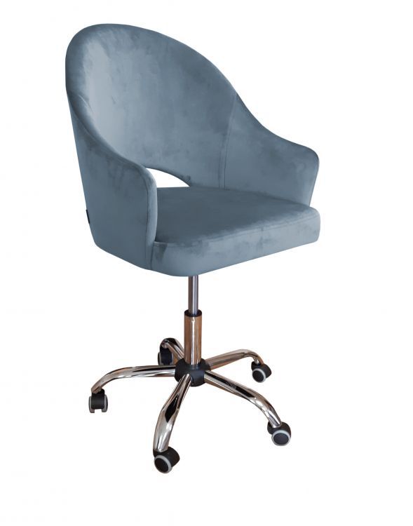 Fotel Atos JENISEJ BL VELVET szary 1 szt