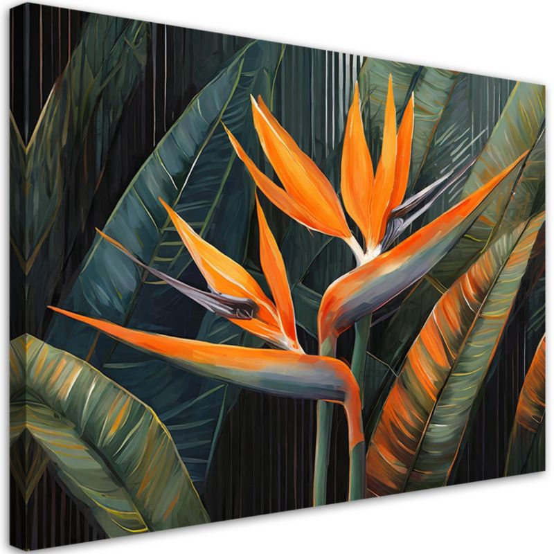 Obraz do salonu Feeby Pomarańczowe Rośliny Natura 90x60 cm 1szt