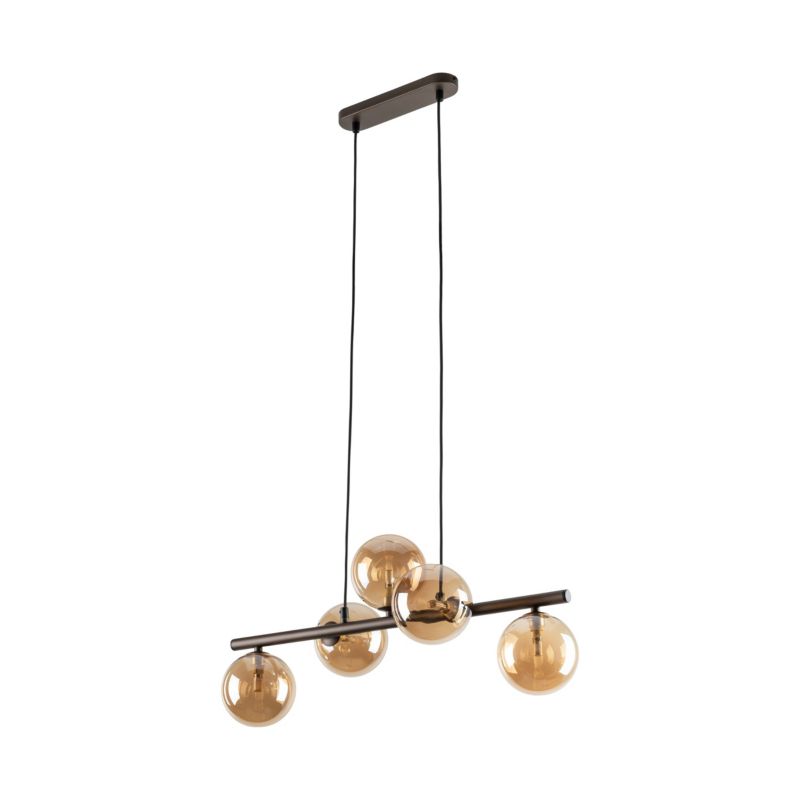 Lampa TK-Lighting Estera Brown Lampa Wisząca 5 - 1 szt.