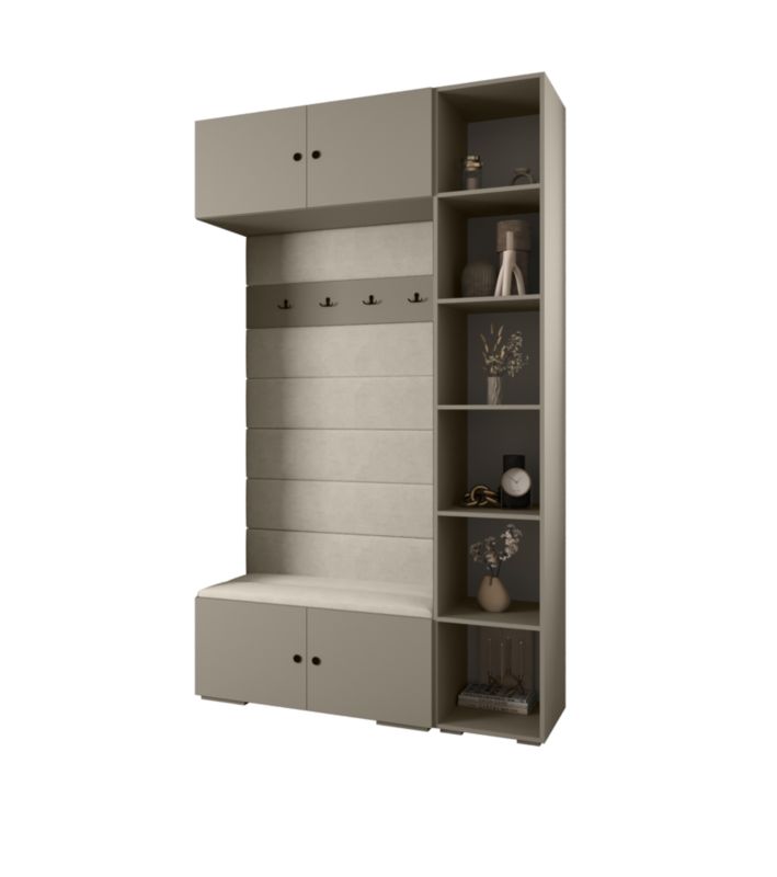 Garderoba do przedpokoju Abiks INOVA 2 Z20 kaszmir+czarny+manila02 1 szt.