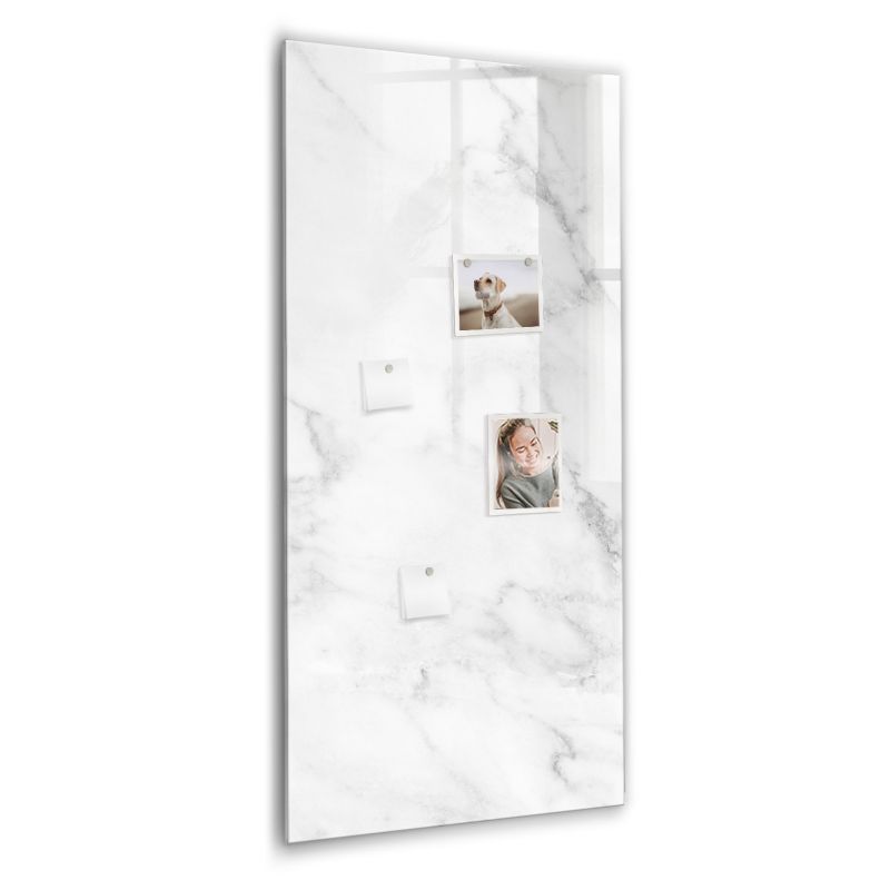 Szklana tablica magnetyczna Wallfluent 60x120 cm Marmur Czarny marker 1 szt.