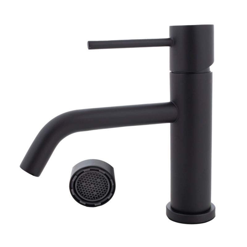 Bateria umywalkowa MOLI-24 - Yoka Home stojąca kran łazienkowy czarny loft - 1 szt.