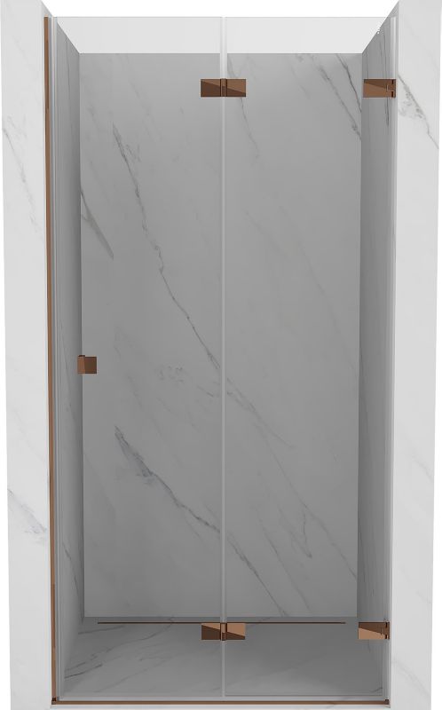 Drzwi prysznicowe składane Mexen Lunar-F różowe złoto 100x200 cm 836-100-000-60-00-P 1 szt.