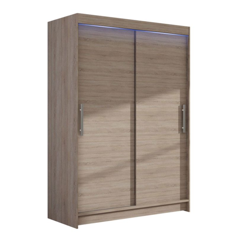 Szafa MIRJAN 24 z drzwiami przesuwnymi Miami I z oświetleniem RGB trufel 1 szt.