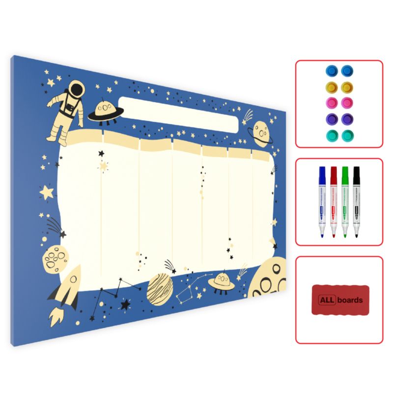 Tablica magnetyczna MetalBoards 60x40 cm ALLboards PLANER KOSMOS 1 szt.