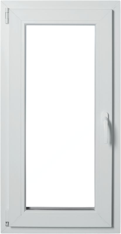 Okno PCV rozwierno-uchylne trzyszybowe 565 x 1135 mm lewe antracyt