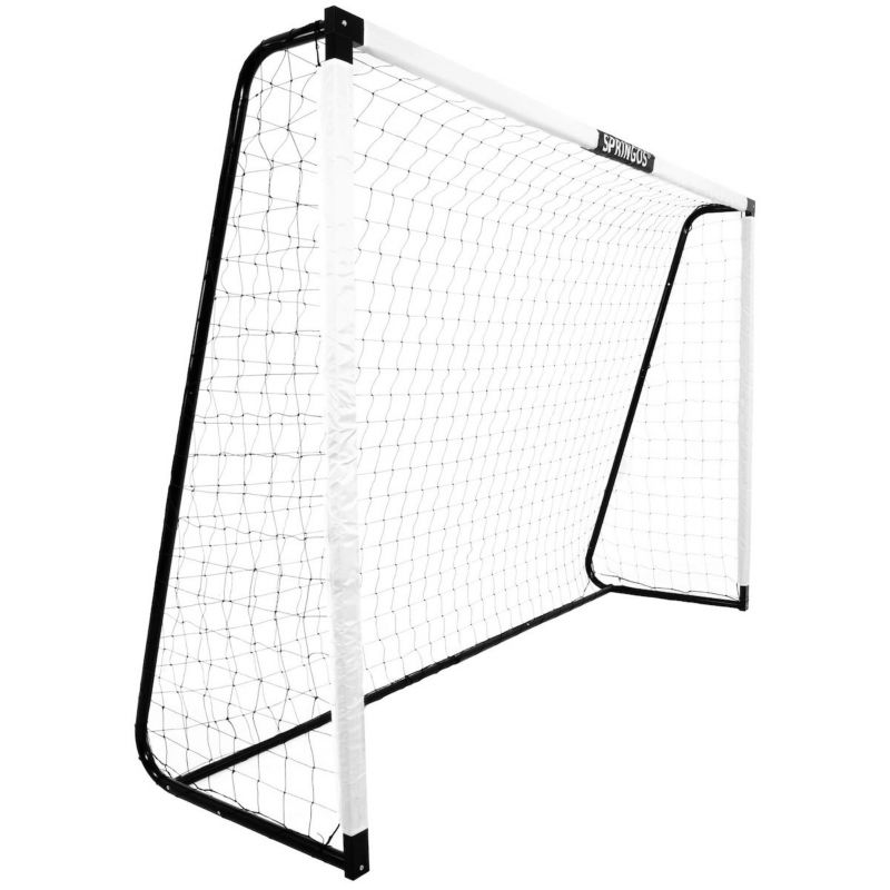 Bramka metalowa do gry w piłkę nożną, ćwiczeniowa Springos 300 x 200 x 90 cm z śledziami montażowymi 1 szt.