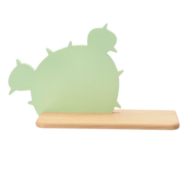 Kinkiet Candellux Cactus zielony-jasne drewno LED 4W 4000K 200lm IP20 wym: 20,5 x 33,5 x 12 cm - 1 szt.