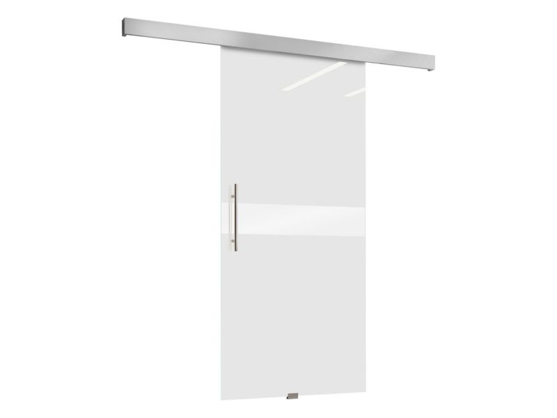 Drzwi przesuwne wewnętrzne szklane MIRJAN 24 Porto I 100 szkło hartowane / szkło piaskowane 1 kpl.