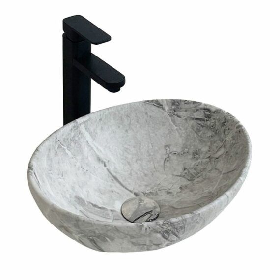 Umywalka Nablatowa Rebiko ceramiczna stawiana kamienna 1 cm