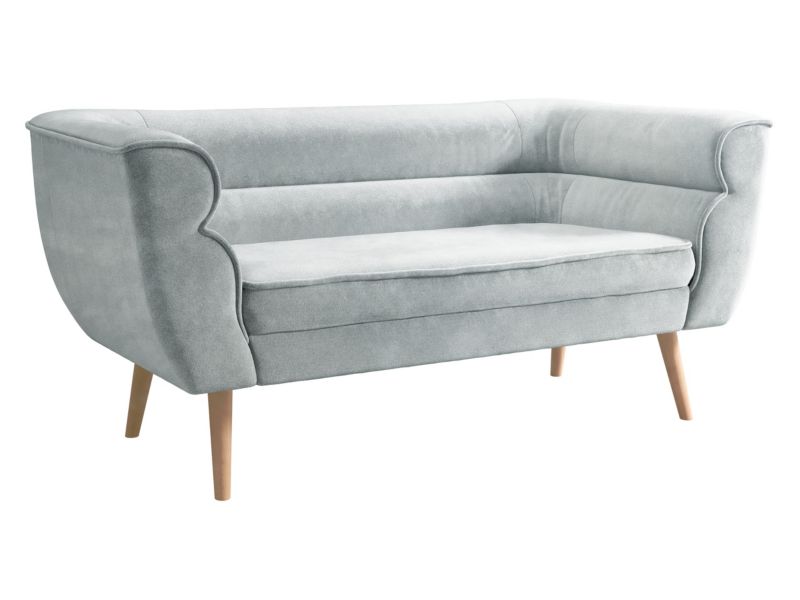 Sofa MIRJAN 24 nowoczesna Bal 2 jasnoszary plusz 1 szt.