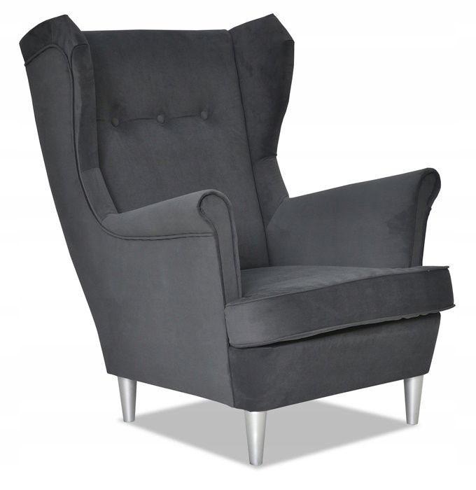 Fotel uszak do salonu Family Meble ARI szarość 1szt