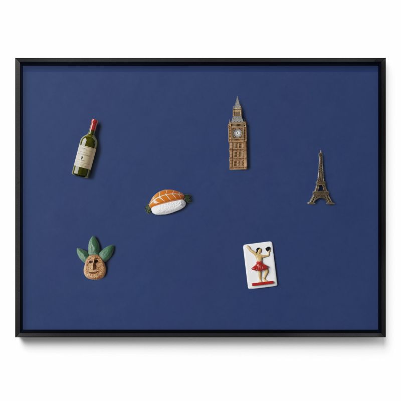 Tablica magnetyczna Tulup 80x60 cm Kolor granatowy w czarnej ramie 1 szt.