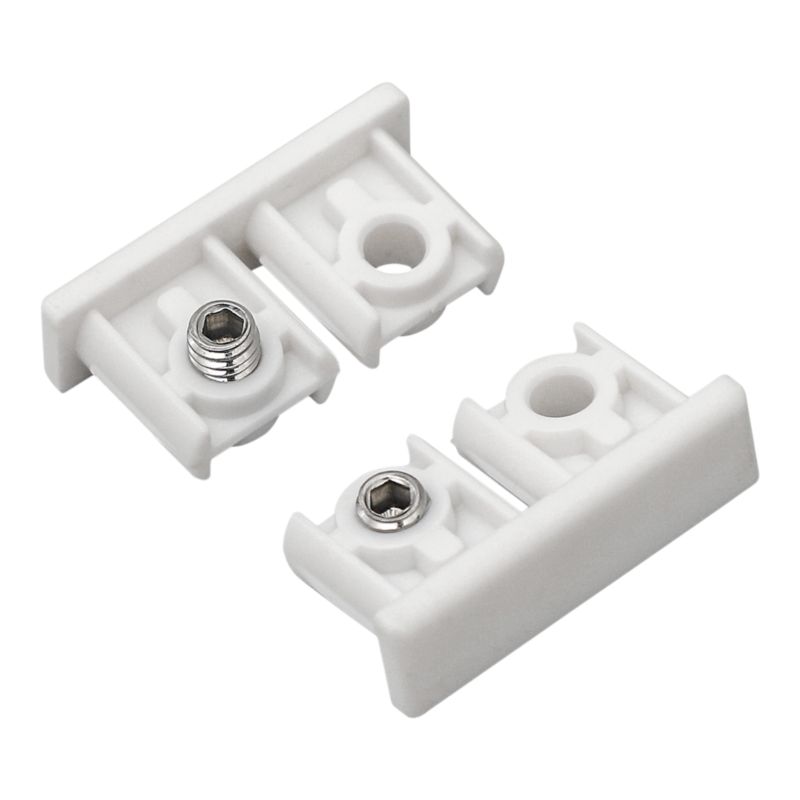 Zakończenie szyny 1-torowej Goodhome Thira białe 2 szt.