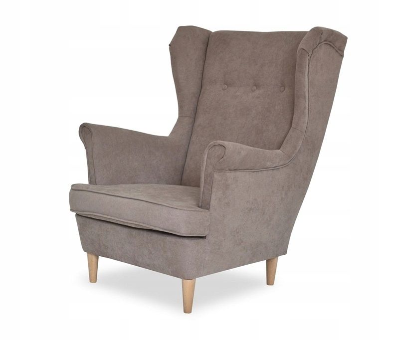 Fotel uszak do salonu Family Meble ARI jasnobrązowy 1szt