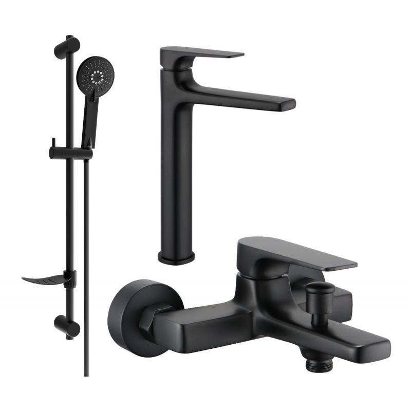 Zestaw wannowy Mexen Lynx czarny 745913DF40-70 1 szt.