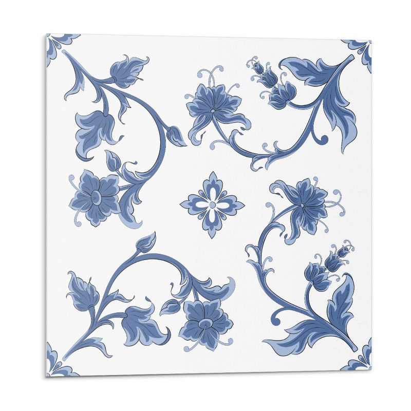 Kafelki samoprzylepne Wallfluent 30x30 cm Florystyczny wzór 9 szt.