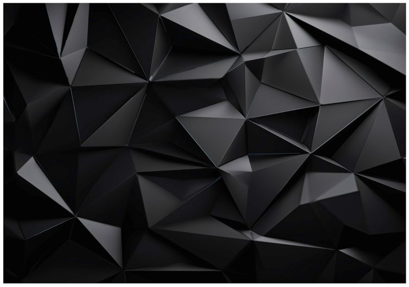 Fototapeta WALLARENA Do Sypialni Salonu Na Flizelinie 3D Geometria Abstrakcja Czarny 400x280 cm 16028VX8 1 szt.