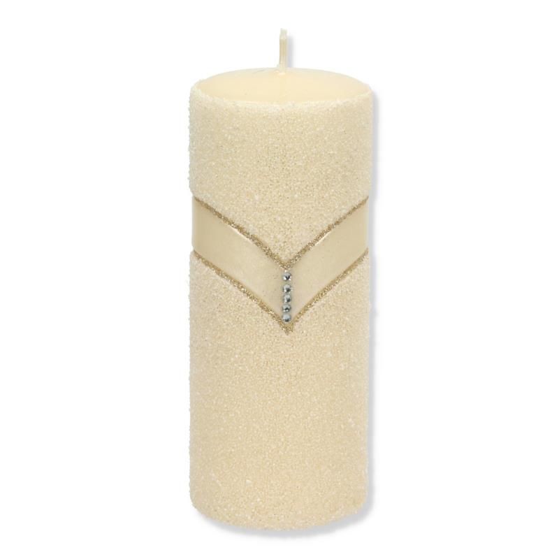 Świeca MONDEX DIAMOND 70 x 175 x 70 mm Beżowy 1 szt.