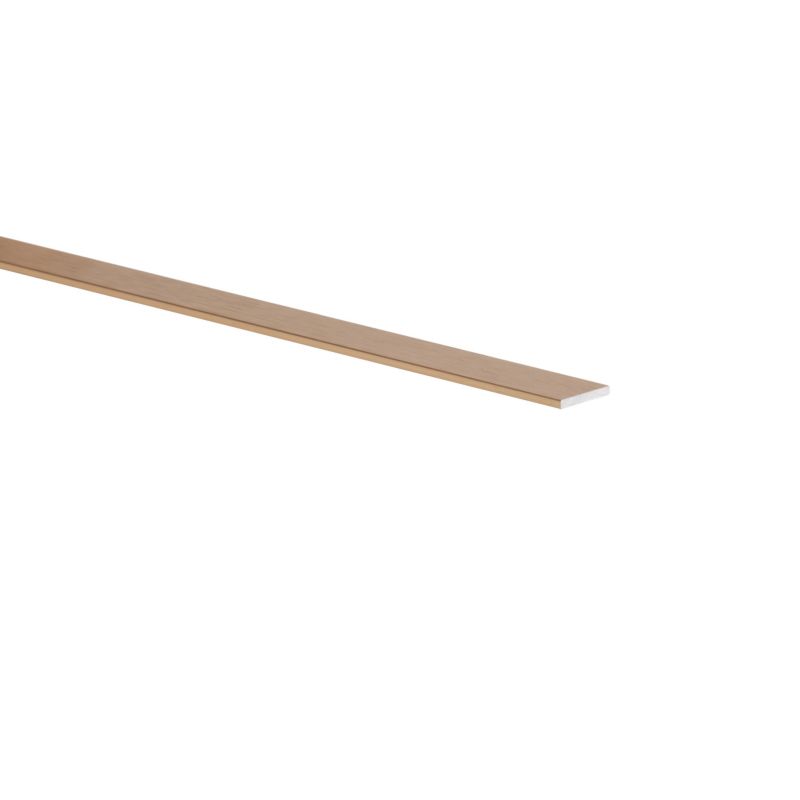 Płaskownik aluminiowy szczotkowany 1000 x 20 x 2 mm złoty