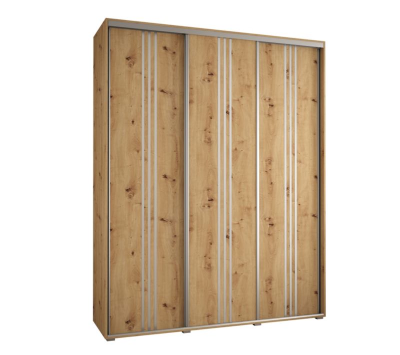 Szafa przesuwna Abiks DAVOS 6 wysoka szer.190cm gł.45cm artisan/artisan/srebrny 1szt.