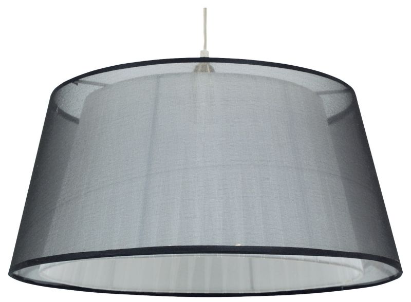 Lampa sufitowa Candellux Charlie czarno-bialy wym: 105 x 45 x 45 cm 1xE27 x 60W 1 szt.