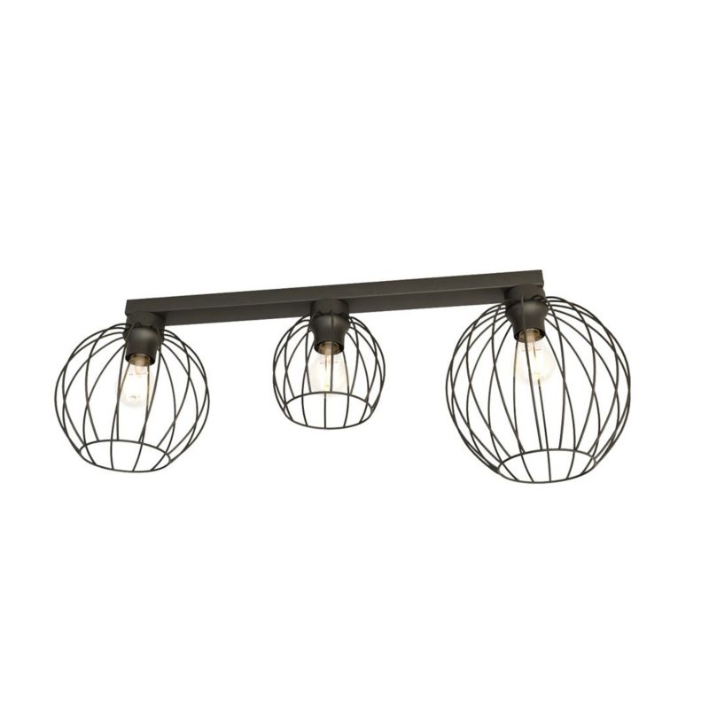 Lampa sufitowa wisząca Emibig Nest 0313 czarna industrialna 3xE27 x 15W 1 szt.
