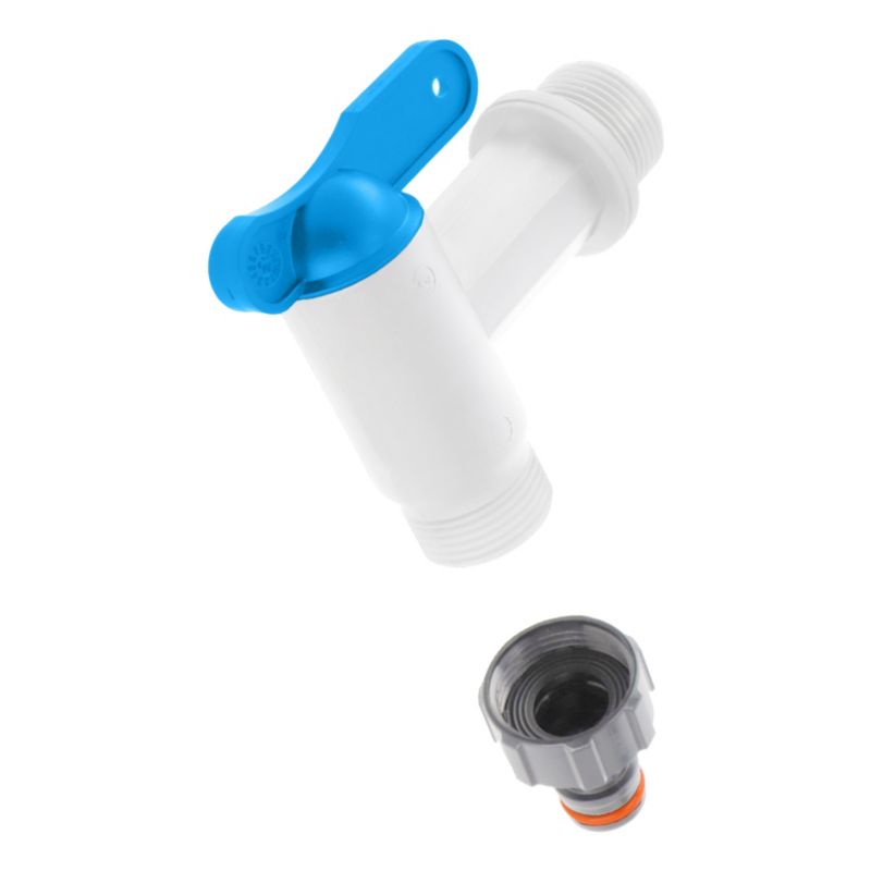 Kran KADAX Zawór Kranik Złączka 3/4 Nypel Do Węża Zbiornika Na Deszczówkę Beczki