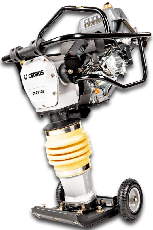Cedrus St02 Zagęszczarka Skokowa Do Gruntu Stopa Wibracyjna Ubijarka Płytowa Skoczek 78Kg + Koła Transportowe - 1szt.