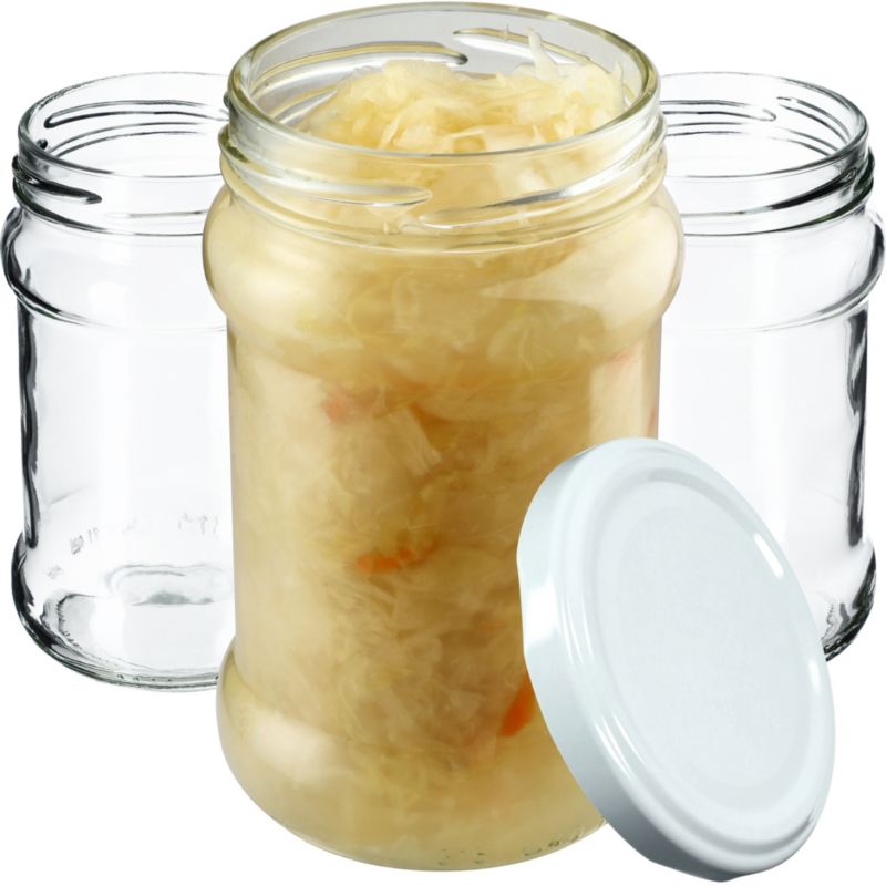Słoiki KADAX Na Przetwory 315ml Słoik Szklany Dżem miód + Zakrętki Fi66 10 szt.