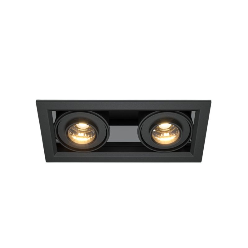 Oprawa wpuszczana Maytoni Metal Modern czarna LED 20W 3000K 1300lm ruchoma IP20 wym: 7,5 x 19,4 x 9,5 cm prostokątna - 1 szt.