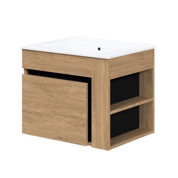 Szafka Halmar pod umywalkę DUESA 1S 60cm dąb złoty 1 szt