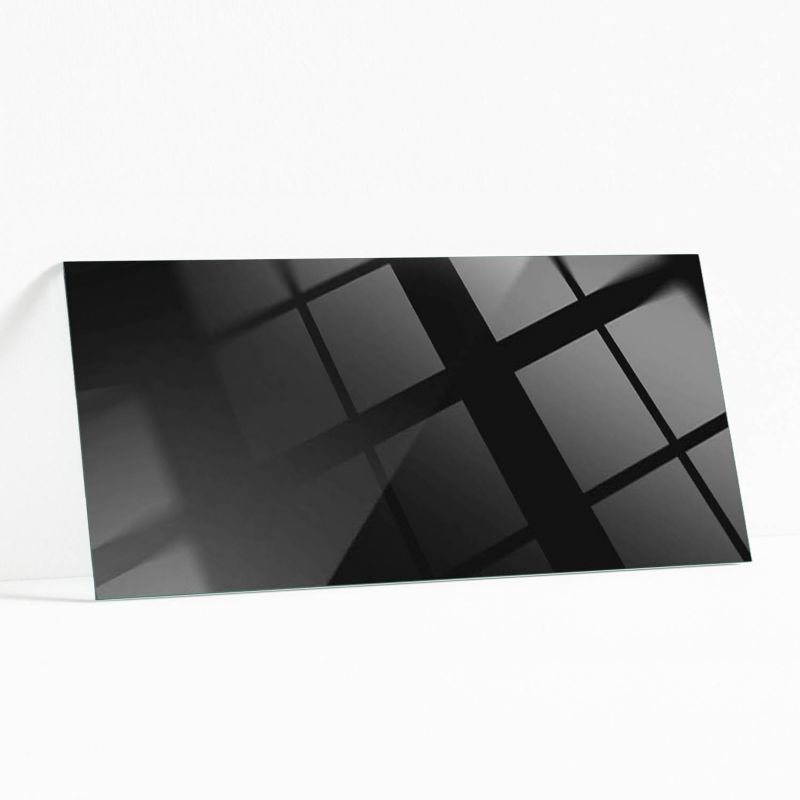 Blat Szklany z Nadrukiem Wallfluent 125x50 cm Czerń bez wzorów 1 szt.