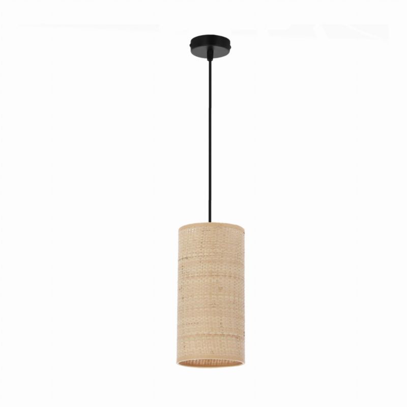 Lampa sufitowa wisząca Candellux Fleri 9622 czarno-beżowa szerokość 12 cm 1xE27 x 60W 1 szt.