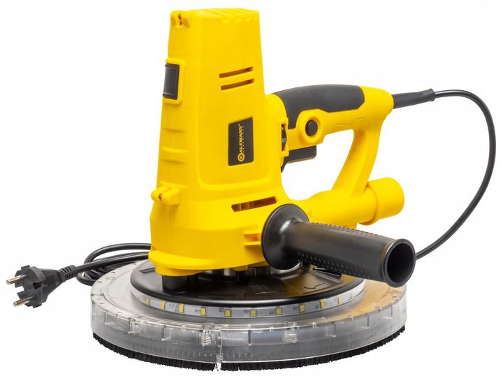 Szlifierka do gipsu bezpyłowa Kaltmann 900 W LED Papier ścierny 225mm Kolor żółty 1 szt.