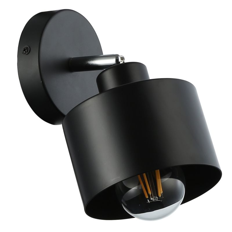 Kinkiet ścienny E27 LED MasterLED Elza IP20 ruchomy czarny lampa do wewnątrz 1 szt.